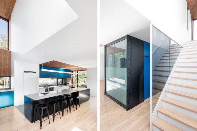 Naturehumaine, Residence au Bic, Residence au Bic by Naturehumaine, natural light, Quebec, extension, home transformation, contemporary architecture, contemporary house, double height space