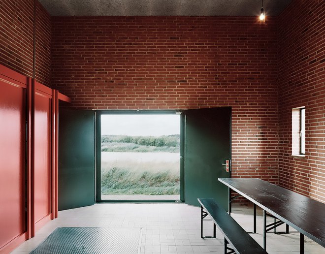Myhrwold and Rasmussen, Johansen Skovsted Arkitekter, Skjern A by Johansen Skovsted Arkitekter, pump station, adaptive reuse, Skjern River, renovation, Brutalist architecture,