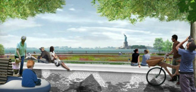 The Hills on Governors Island, Governor's island park, nyc parks, nyc green space, new parks nyc, Slide Hill, discovery hill, Governors Island Park and Public Space Master Plan, nyc green area, urban design, West 8 Architects, green space, Governors Island, Governors Island Park, Slide Hill, 48 foot slide,