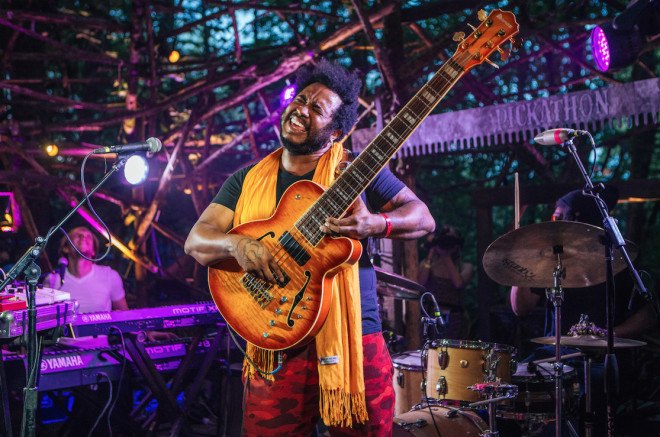pickathon music festival, happy valley oregon, treeline stage, pallet architecture, recycled pallets, building with pallets, Treeline Stage, mountain stage, eco music festival, eco festival, Portland Music Festival, eco-friendly music festival, eco outdoor music festival, eco concerts, sustainable concerts, sustainable stage design, eco concert design, eco concerts, solar powered lighting, pickathon music lineup 2016, Portland state university, thundercat, woods stage