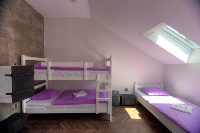 eco-friendly hostel, Belgrade arhitecture, green hostel, upcycling, upcycled materials, repurposed materials, rainwater collection, solar panels, renewable energy, low carbon footprint, green architecture
