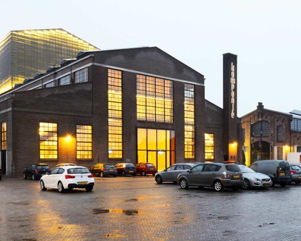 Van Dongen-Koschuch, renovated docklands building, Theatre De Kampanje, Den Helder, The Netherlands, Frits van Dongen and Patrick Koschuch, renovated theatre, Willemsoord