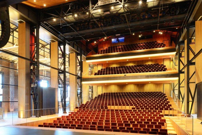 Van Dongen-Koschuch, renovated docklands building, Theatre De Kampanje, Den Helder, The Netherlands, Frits van Dongen and Patrick Koschuch, renovated theatre, Willemsoord