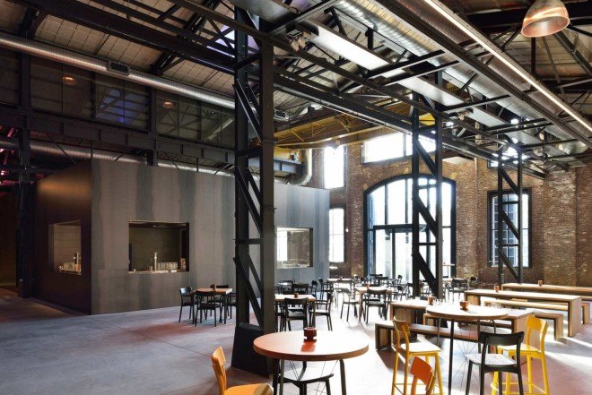 Van Dongen-Koschuch, renovated docklands building, Theatre De Kampanje, Den Helder, The Netherlands, Frits van Dongen and Patrick Koschuch, renovated theatre, Willemsoord