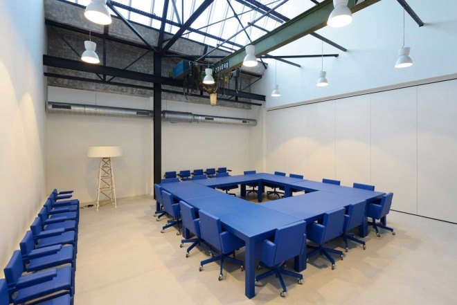 Van Dongen-Koschuch, renovated docklands building, Theatre De Kampanje, Den Helder, The Netherlands, Frits van Dongen and Patrick Koschuch, renovated theatre, Willemsoord