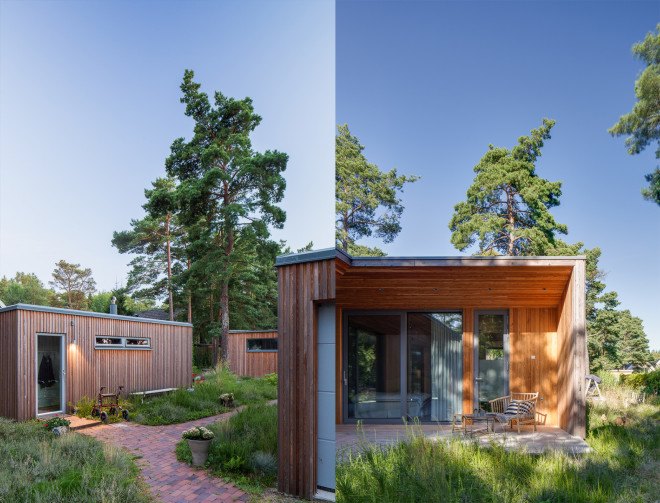 Villa Ljung, Villa Ljung by Johan Sundberg Arkitektur, Johan Sundberg Arkitektur, Johan Sundberg, Anders Folkesson, Höllviken, Siberian larch, larch, Danish brick, Swedish architecture