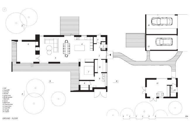 Villa Ljung, Villa Ljung by Johan Sundberg Arkitektur, Johan Sundberg Arkitektur, Johan Sundberg, Anders Folkesson, Höllviken, Siberian larch, larch, Danish brick, Swedish architecture