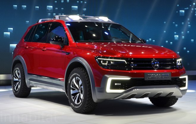 vw, vw tiguan, vw tiguan gte active concept, vw plug-in hybrid, 2016 detroit auto show, detroit auto show, volkswagen, plug-in hybrid, electric car, electric motor, green car, green transportation