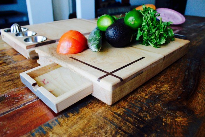 Swiss Army Knife cutting board, The Ultimate Cutting Board, kickstarter, healthy eating, home cooking, cooking tools, cutting board, reader submission