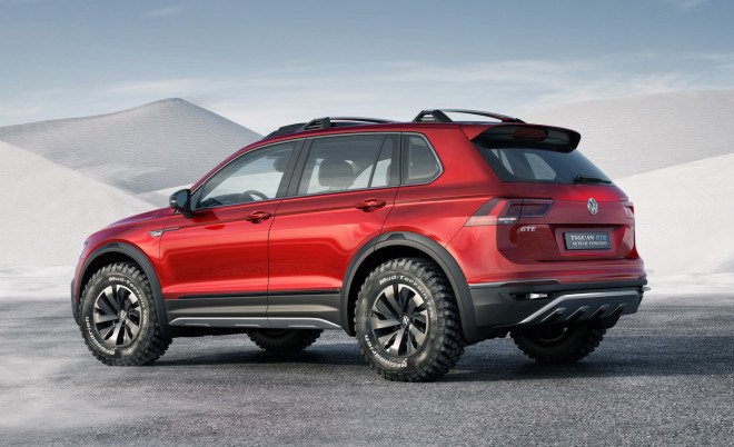 vw, vw tiguan, vw tiguan gte active concept, vw plug-in hybrid, 2016 detroit auto show, detroit auto show, volkswagen, plug-in hybrid, electric car, electric motor, green car, green transportation