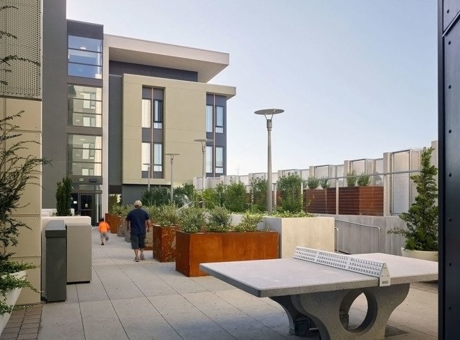 1180 Fourth Street, affordable housing, San Francisco, Mission Bay, Mithun-Solomon, Kennerly Architecture and Planning, Full Circle Architects, low-income housing, green architecture, common spaces, inner courtyard