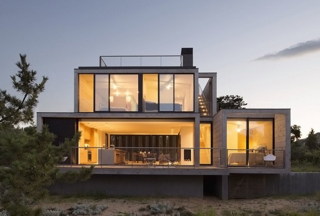 Amagansett Dunes, cottage, Bates Masi Architects, gardening and plants, natural ventilation, passive house, natural cooling, small house, operable windows