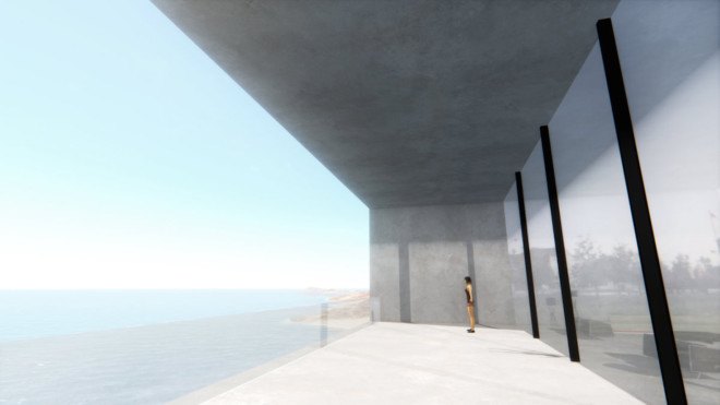 Aqua Casa, Bel kharmoudi Aziz, Aqua Casa by Bel kharmoudi Aziz, cliffside home, cliffside home design, waterfront luxury home, solar-powered luxury home, energy neutral architecture,