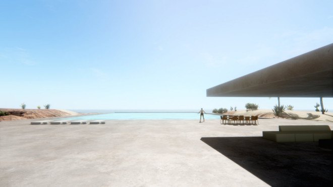 Aqua Casa, Bel kharmoudi Aziz, Aqua Casa by Bel kharmoudi Aziz, cliffside home, cliffside home design, waterfront luxury home, solar-powered luxury home, energy neutral architecture,
