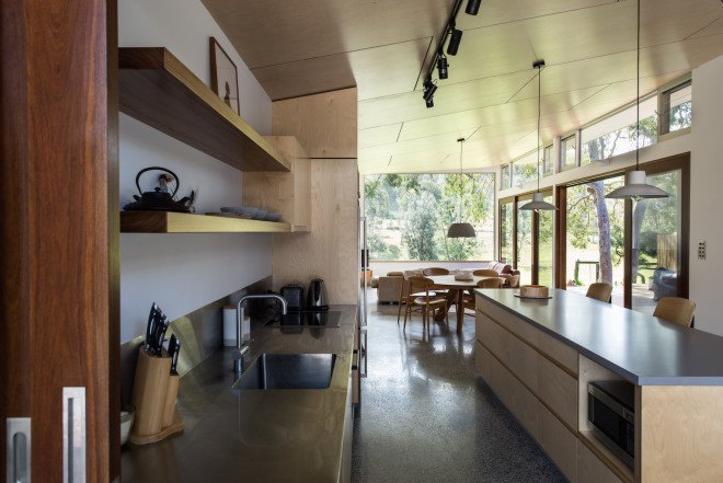 sustainable sourced timber, rainwater harvesting, thermal mass, sustainable timber, high-performance glass, Bourne Blue Architecture, Bluesy Beach, Bluesy Beach architecture, Bluesy Beach House 4 by Bourne Blue Architecture, Bluesy Beach House 4, indoor/outdoor living, eco-friendly bungalow, Australian architecture