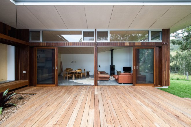 sustainable sourced timber, rainwater harvesting, thermal mass, sustainable timber, high-performance glass, Bourne Blue Architecture, Bluesy Beach, Bluesy Beach architecture, Bluesy Beach House 4 by Bourne Blue Architecture, Bluesy Beach House 4, indoor/outdoor living, eco-friendly bungalow, Australian architecture