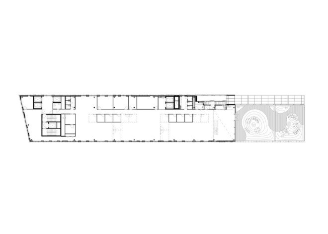 DnB West-Building by Dark, Barcode development, green roofs, roof terrace, Barcode Norway, Norway, mixed use development, Oslo, Oslo architecture, Barcode Architecture, Dark, West-Building, DnB west building, DnB headquarters at Barcode, green roofed architecture, terraced architecture