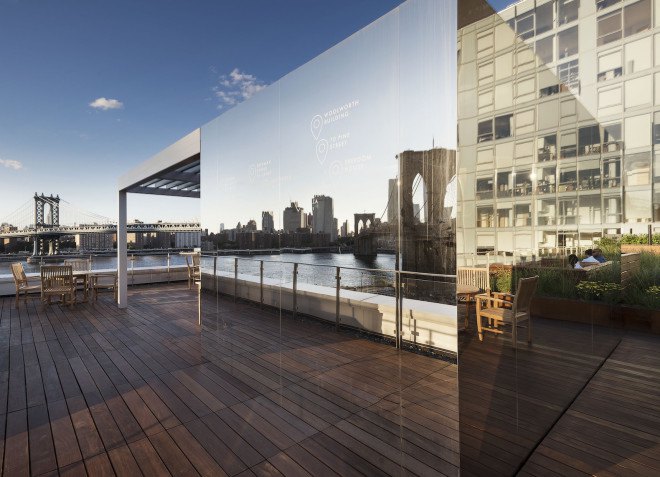 corten steel, Two Trees NY, 60 Water Street, Dock Street Rooftop Terrace, James Corner Field Operations, James Corner, meadow landscape, landscape architecture, rooftop terrace, rooftop garden, landscape architects, Leeser Architecture,