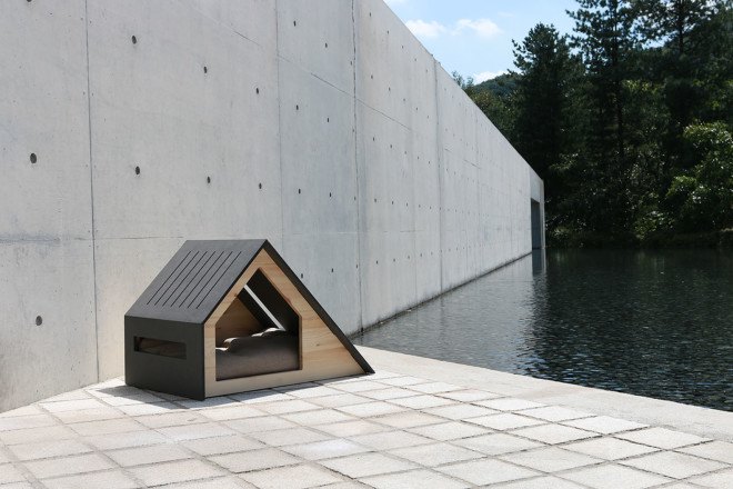 BAD MARLON, pet houses, minimalist design, green design, pitched roof, tiny houses, miniature houses, miniature architecture, bean bags