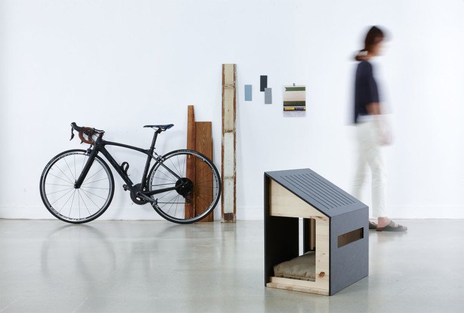 BAD MARLON, pet houses, minimalist design, green design, pitched roof, tiny houses, miniature houses, miniature architecture, bean bagsv