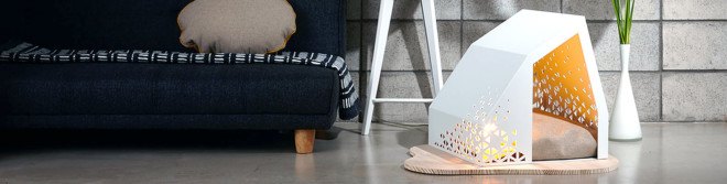 BAD MARLON, pet houses, minimalist design, green design, pitched roof, tiny houses, miniature houses, miniature architecture, bean bags