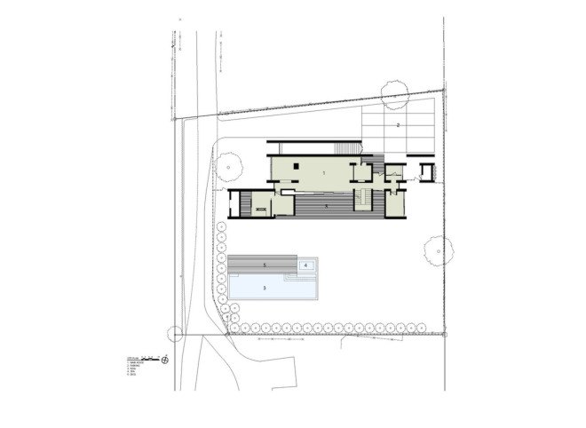 Elisabeth II concrete house, Bates Masi Architects, concrete house in Amagansett, cedar-clad house, acoustic performance, noise reducing house, cedar board cladding, natural building materials, thermal insulation, green architecture in New York, timber cladding, green materials, noise pollution