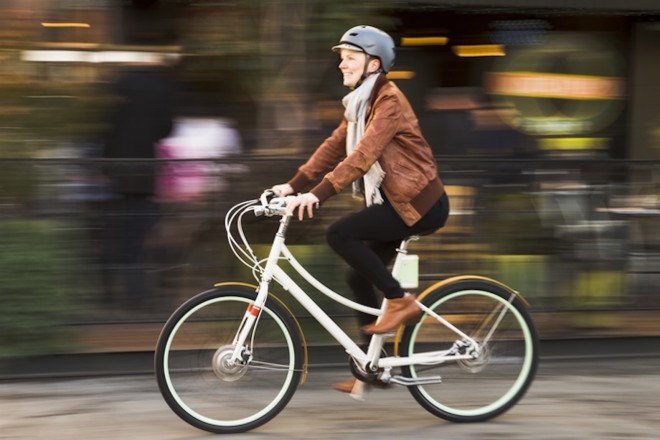 Faraday, Faraday bicycles, Faraday Cortland, Faraday Porteur, electric bicycle, electric bike, e bike, stylish electric bicycle, LED headlight, Faraday Cortland S, hydraulic disc brake, step-through frame, green transportation, Shimano Alfine hub, Faraday Cortland electric bicycle