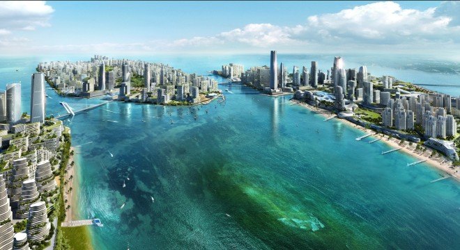 Forest City, Sasaki Associates, Malaysia masterplan, green roof, stormwater management, mixed-use architecture, green masterplan, mangrove, natural habitats, coastal ecologies