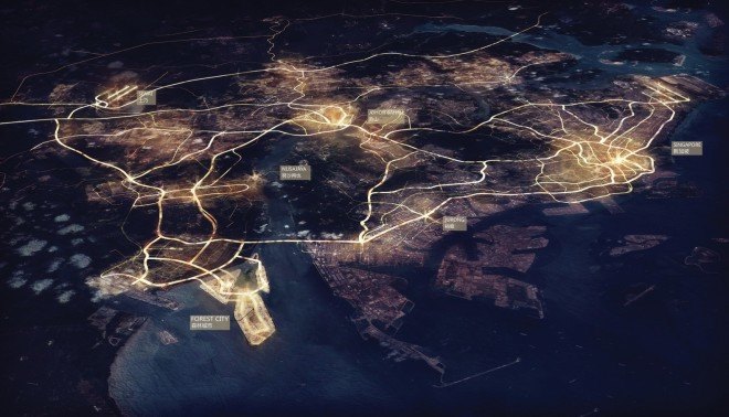 Forest City, Sasaki Associates, Malaysia masterplan, green roof, stormwater management, mixed-use architecture, green masterplan, mangrove, natural habitats, coastal ecologies