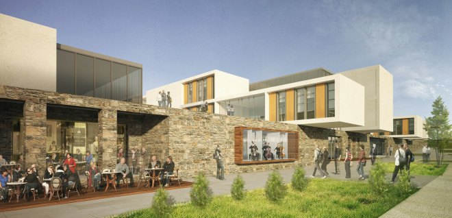 PAB Architects, green campus, Turkey, pedestrian-friendly design, Gokceada High School Campus, green campus, landscape architecture, interactive school, green architecture, inclusive spaces