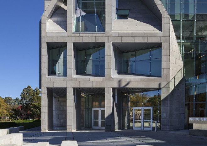 Valerio Dewalt Train Associates, Gordon Parks Arts Hall, green campus, University of Chicago campus, green architecture, performance spaces, art gallery, music hall, theater space, Chicago