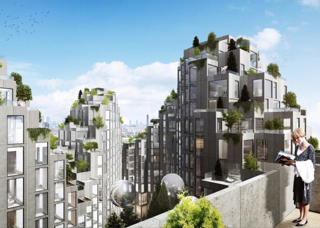 Habitat 2.0, BIG, Bjark Ingels, Bjark Ingels Group, Westbank, Moshe Sadie, Habitat 67, Toronto, mountain-like architecture, ziggurat architecture, mountain-like building, mixed use development,
