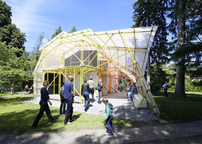 SelgasCano, Jose Selgas, Kibera, polycarbonate plastic, low-cost materials, low-cost school, Kibera Hamlets School, temporary pavilion, Iwan Baan, Helloeverything, Louisiana Museum of Modern Art, Second Home,