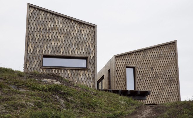 Kebony, sustainable wood, Norway, Arctic Circle artist retreat, Håvard Lund, Fordypningsrommet, TYIN tegnestue, green design Norway, North of Arctic Circle, sustainable design Norway, resilient design Norway, Northernmost artist retreat