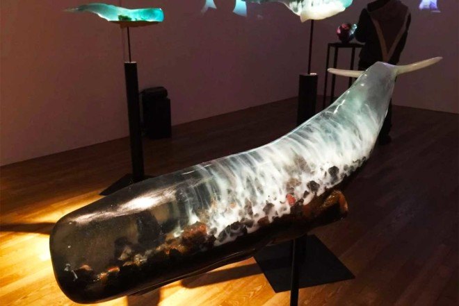 Isana Yamada, Samsara, glowing whales, Japanese whales, ocean scenes, Tokyo University of the Arts, Tsukumogami