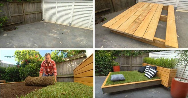 Jason Hodges, Grass Daybed, diy yard tips, grass bed, australian landscape gardener, Better Homes & Gardens, diy grass bed, diy garden furniture, picnic tips, green design, make your own bed, landscape art, yard art
