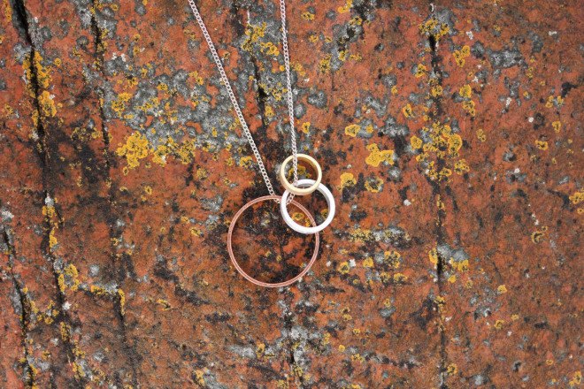 KOSMOS, KOSMOS jewelry, recycled jewelry, recycled necklaces, industrial waste, industrial jewelry, industrial necklaces, upcycling, recycling, re-use, copper jewelry, steel jewelry, reader submission, recycled materials