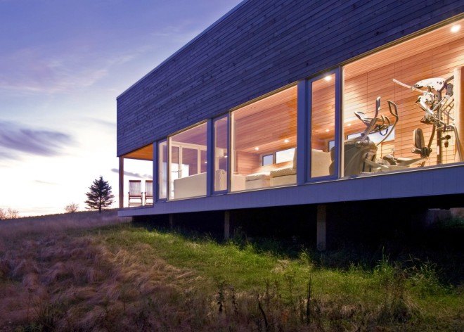 House 22, Mackay Lyons, timber house, House 22, nova scotia timber homes, timber spa, timber gym, timber home design, architecture, spa design, home spa design, interior design, cedar planks, cedar homes, Brian Mackay-Lyons, country homes, wooden homes