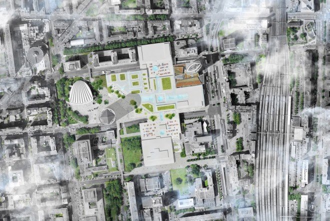 MVRDV Lyon design, Part-Deiu mall renovation, Part-Deiu shopping center redesign, green space urban design in Lyon, MVRDV transforms Part-Deiu