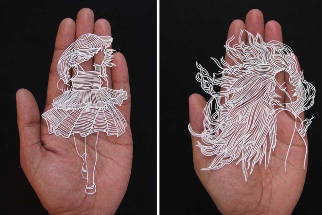 Parth Kothekar, intricate art, papercut art, India, paper butterfly, paper animals, papercut knife, Ahmedabad