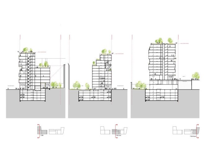 mixed-use development, LA Architectures, Atelier Philéas, SeARCH, T10 ZAC Rive Gauche, T10 ZAC Rive Gauche by SeARCH, Paris, redevelopment, CF HABITAT NOVEDIS, tree-covered architecture,