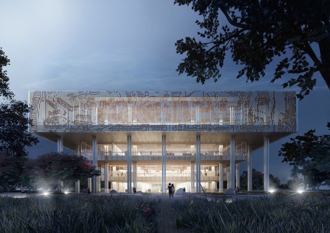Mecanoo, Mecanoo architecten, Taiwan, Tainan, Tainan public library, MAYU architects+, library design, library architecture, natural lighting, solar heat gain,