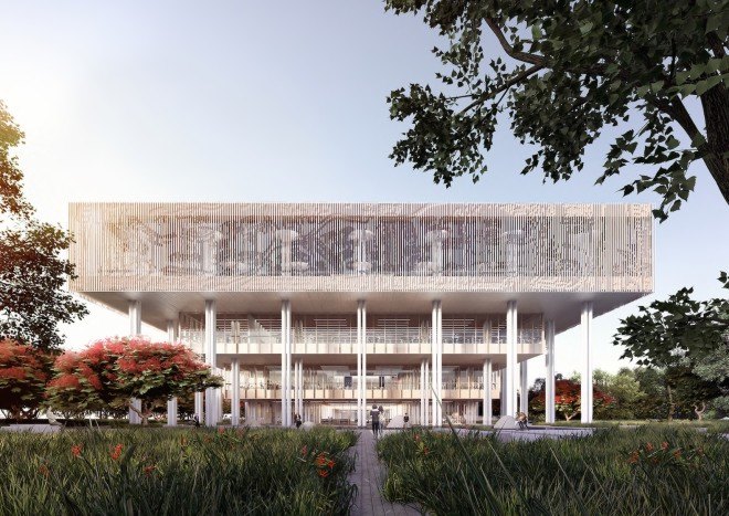 Mecanoo, Mecanoo architecten, Taiwan, Tainan, Tainan public library, MAYU architects+, library design, library architecture, natural lighting, solar heat gain,