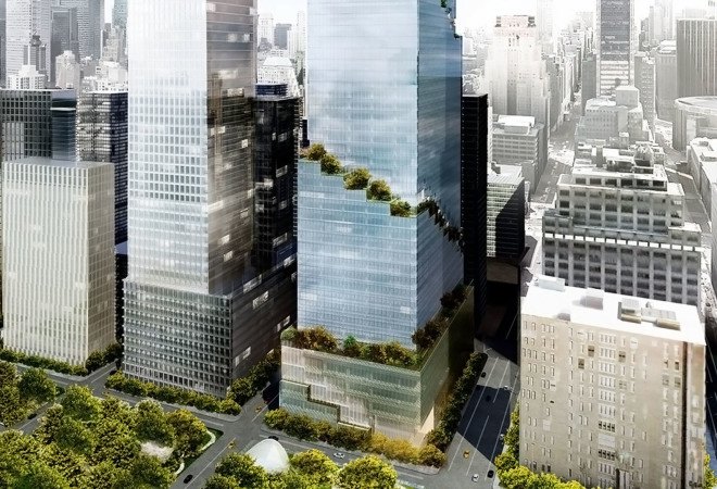 Bjarke Ingels Group, Bjarke Ingels Group New York, The Spiral tower, Manhattan towers, green skyscraper, office tower, green terraces, landscaped terraces, Hudson Yards development, Bjarke Ingels tower, green architecture, glass facade