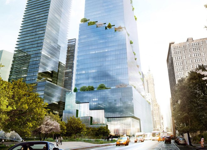 Bjarke Ingels Group, Bjarke Ingels Group New York, The Spiral tower, Manhattan towers, green skyscraper, office tower, green terraces, landscaped terraces, Hudson Yards development, Bjarke Ingels tower, green architecture, glass facade