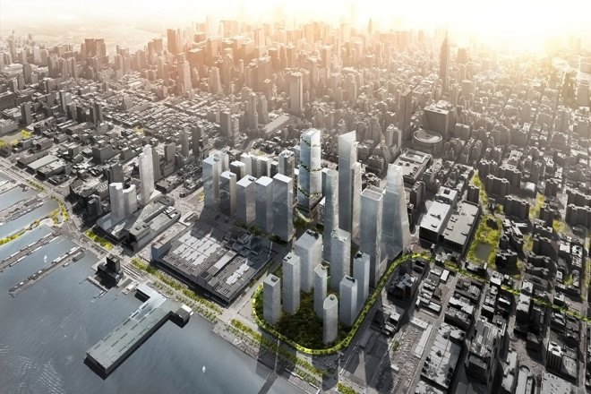 Bjarke Ingels Group, Bjarke Ingels Group New York, The Spiral tower, Manhattan towers, green skyscraper, office tower, green terraces, landscaped terraces, Hudson Yards development, Bjarke Ingels tower, green architecture, glass facade