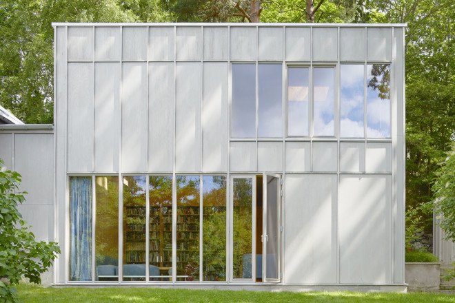 Kod Arkitekter, General Architecture, green renovation, renovated cottage, timber cottage, Stockholm, double-height space, plywood, green architecture