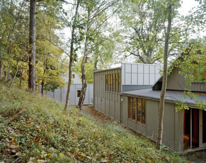 Kod Arkitekter, General Architecture, green renovation, renovated cottage, timber cottage, Stockholm, double-height space, plywood, green architecture
