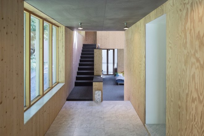 Kod Arkitekter, General Architecture, green renovation, renovated cottage, timber cottage, Stockholm, double-height space, plywood, green architecture