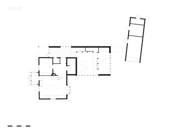 Kod Arkitekter, General Architecture, green renovation, renovated cottage, timber cottage, Stockholm, double-height space, plywood, green architecture